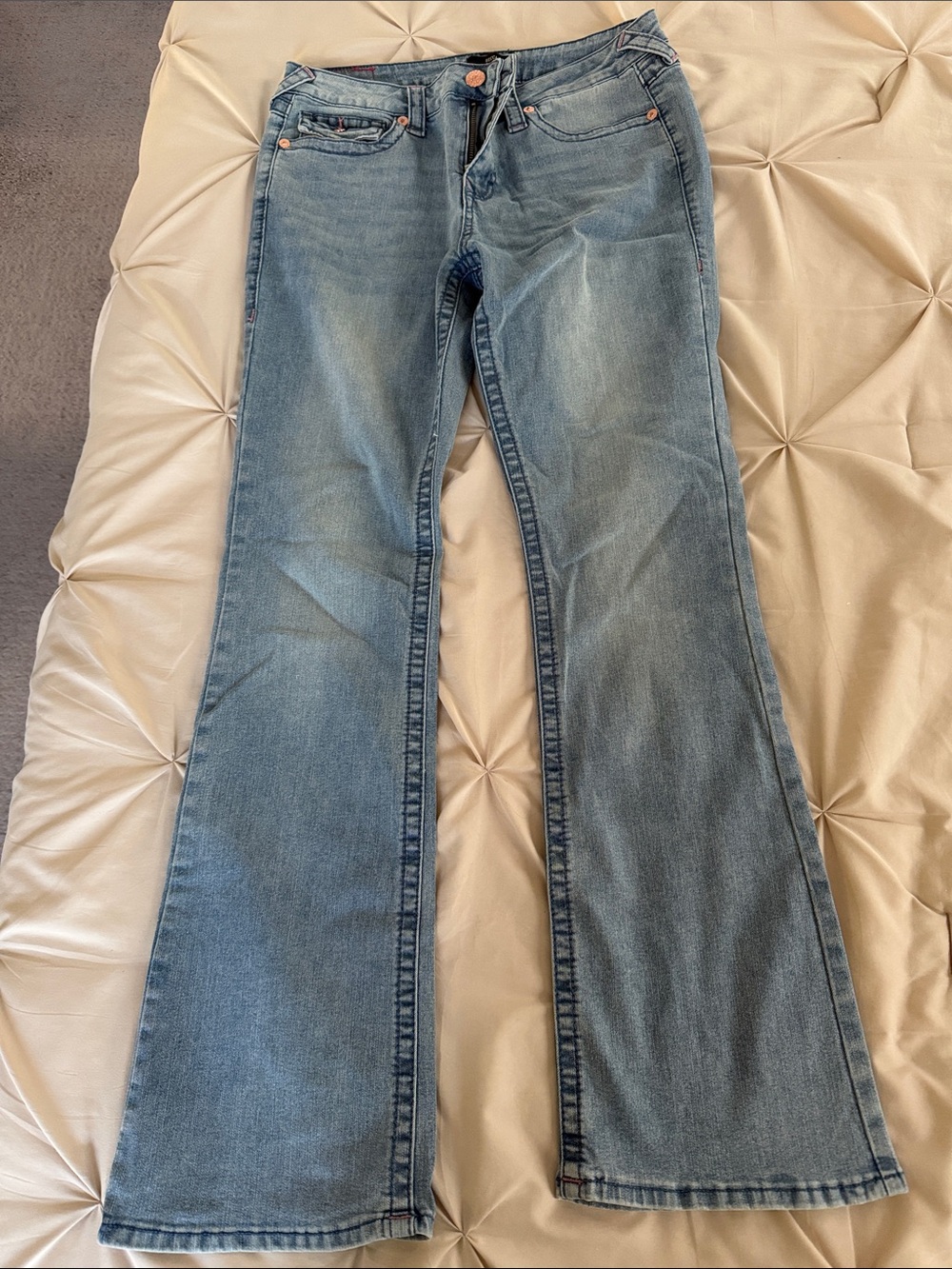 True Religion Women’s Light Blue Flared Jeans